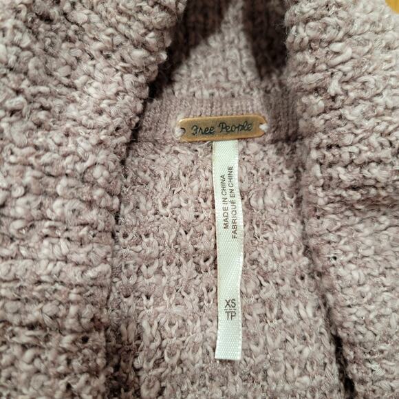 Free People By Your Side Cowl Neck or Off Shoulder Sweater Oversized XS - Picture 8 of 12